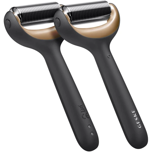 Электронный роллер для лица и тела с микроиглами GESKE MicroNeedle Face&Body Roller 8в1 gray фото 6