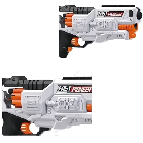 Іграшковий пістолет Fast Pioneer Electric з м'якими патронами 24 шт. (BIG501)