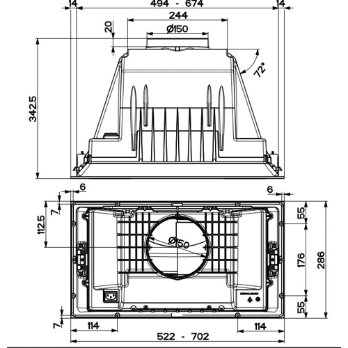 Витяжка Faber Inka Ich Ss A70 (I. Smart Hcs) (305.0599.321) фото 6