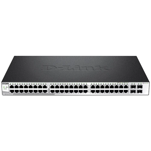 Мережевий комутатор D-Link DGS-1210-52/ME/A1A: Порти комбинированный