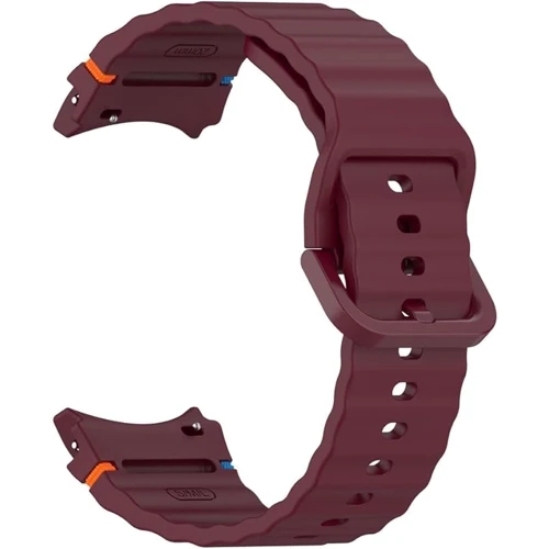 BeCover Strap Ribbed Tape Red Wine для Samsung Galaxy Watch (20mm) 4 40mm-44mm/5 40-44mm/6 40-44mm/7 40-44mm (712049) фото 7