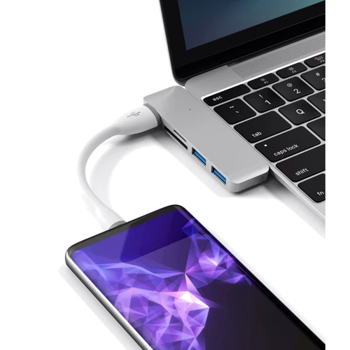 Кабель Satechi USB Cable to USB-C Flexible Charging 15cm White (ST-FCC6W): Довжина 0.15 м