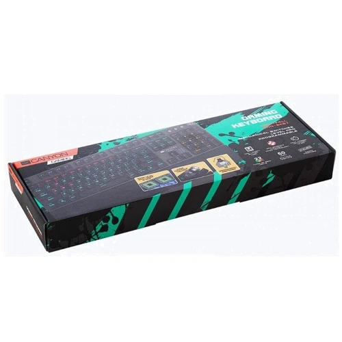 Клавиатура Canyon Nightfall GK-7 USB Black (CND-SKB7-RU): Интерфейс подключения USB