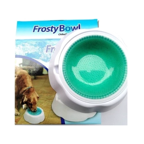 Миска Frosty Bowl для воды с охлаждающим гелем для домашних питомцев (164-12322309): Объем 470 мл