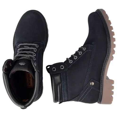 Черевики Wrangler Creek Fur S (WL12500R-016) 37 сині натуральний нубук зима фото 5