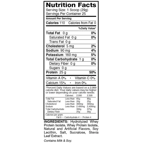 Протеин Dymatize ISO-100 725 g /24 servings/ Strawberry: Вид Изоляты