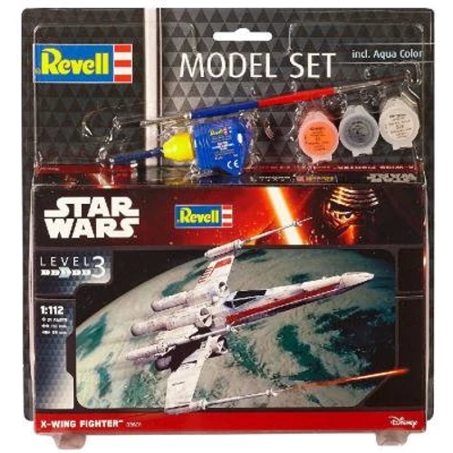 Сборная модель Revell Звездный истребитель X-Wing уровень 3 (RVL-63601)