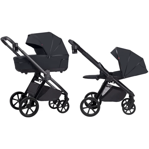 Универсальная коляска 3 в 1 Carrello Omega CRL-6545 Cosmo Black (CRL-6545 Cosmo Black): Материал колес полиуретан