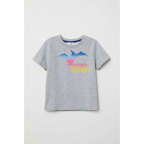 Футболка H&M 1112-6957338 98-104 см серая