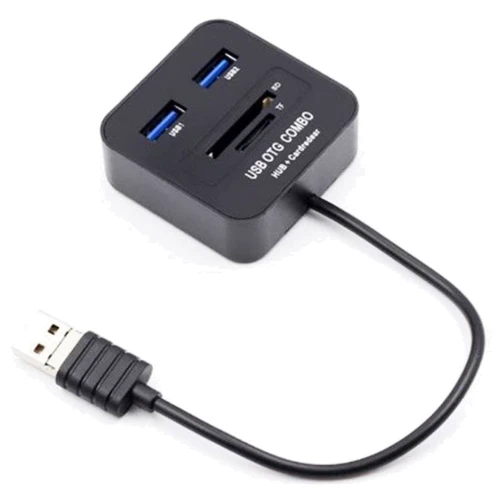 Аксесуар для накопичувача Lapara LA-MICROUSB-OTG-HUB-CR BLACK