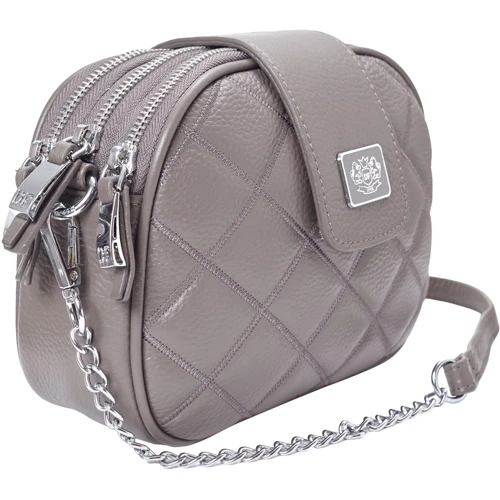Жіноча сумка крос боді Der Flinger сіра (SHIDF5804-grey): Фактура Матовая, Зернистая