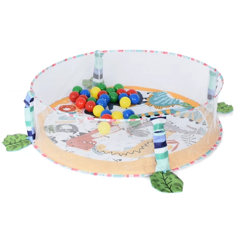 Килимок для немовляти Baby Toys 023-72B-73B манеж, 3в1, кульки фото 7