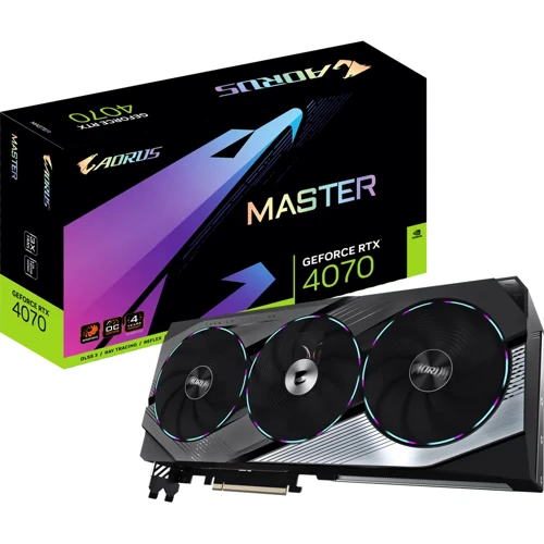 Відеокарта GIGABYTE AORUS GeForce RTX 4070 MASTER 12G (GV-N4070AORUS M-12GD)