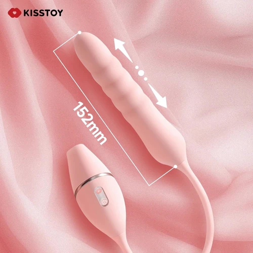 Пульсатор с вакуумным стимулятором KissToy Cathy III Light Blue
