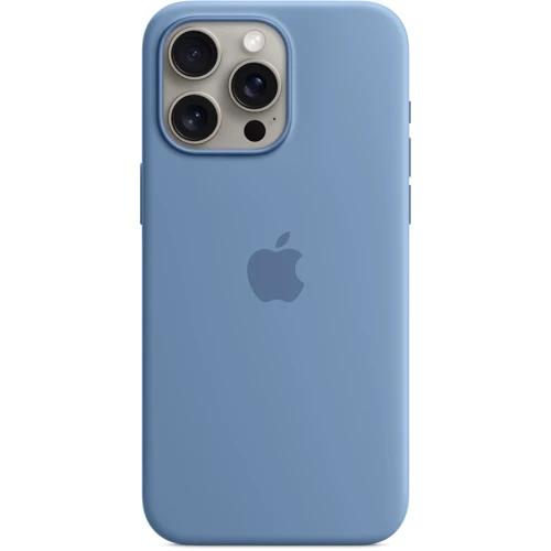 Чехол для iPhone Apple iPhone 15 Pro Max Silicone Case with MagSafe - Winter Blue (MT1Y3ZM/A)