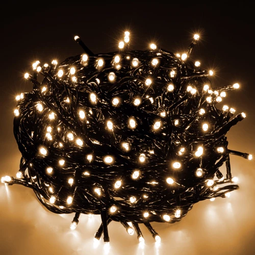 Гирлянда Springos уличная 15 м 300 LED теплый белый (CL0321): Количество ламп 300