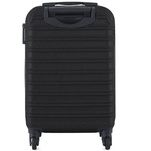 Чемодан Semi Line 20" (S) Black черный (T5636-1): Фактура Глянцевая