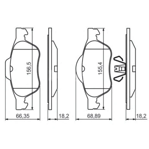 Тормозные колодки Bosch 0 986 494 439 фото 4