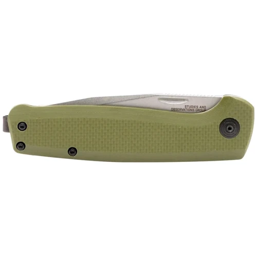 Нож SOG Terminus OD Green (SOG TM1004-BX): Система блокировки Нет