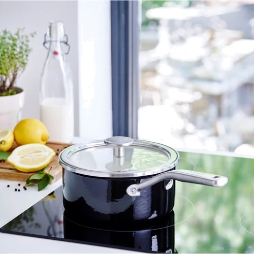 Ковш с крышкой KitchenAid Steel Core 20 см 2.4 л черный (CC003288-001)