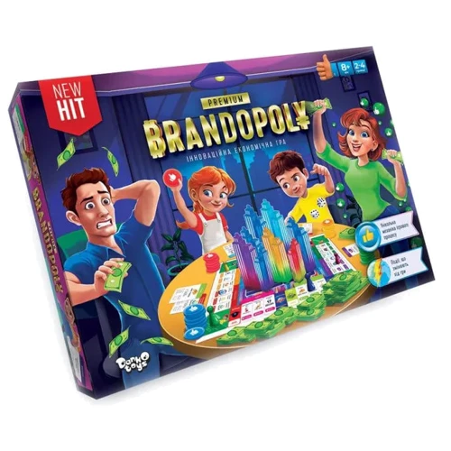 Настольная игра Danko Toys Брендополия Premium G-BrP-01-01U укр