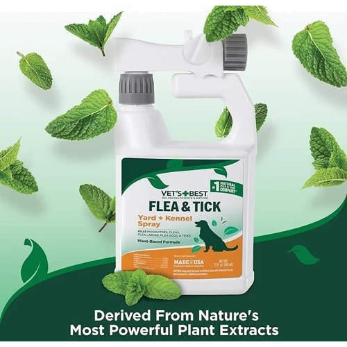 Спрей Vet`s Best Flea & Tick Yard and Kennel Spray від бліх кліщів та москітів для собак та дому 945 мл (vb10349): Тип Спреи