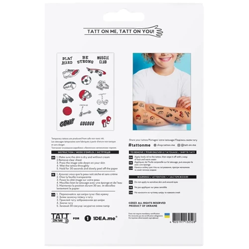 Тимчасові тату TATTon.me Sport mix (TMSport)