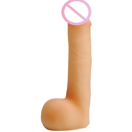 Фаллоимитатор CyberSkin Slimline CyberCock with Balls, 18.42х3.5 см