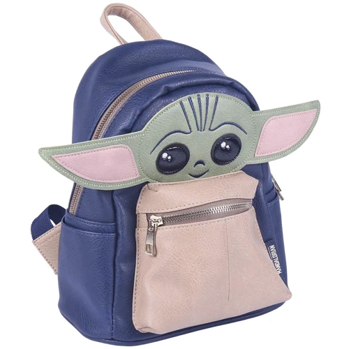 Рюкзак Cerda Mandalorian - The Child Blue Casual Fashion Faux-Leather Backpack