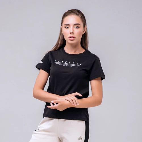 Спортивна футболка Peak FW601262-BLA 46 чорна