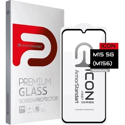 Аксессуар для смартфона Armorstandart Tempered Glass Icon Black for Samsung M156 Galaxy M15 (ARM74367)