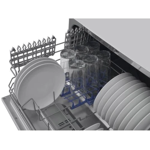Посудомийка Amica DFM52F7QS: Функції Економічна програма (ECO), Відстрочення запуску, індикатор наявності солі та ополіскувача, звуковий сигнал, захист від підтікання та переливу (аквастоп), захист від дітей, дисплей, Автопрограма