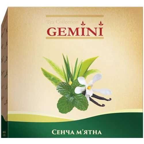 Чай Gemini зеленый Tea Collection Grand Pack Сенча мятная 20х4 г (4820156430881) фото 2