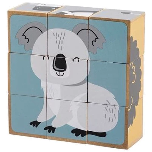 Дерев'яні кубики-пазл Viga Toys PolarB Звірята (44024) фото 10