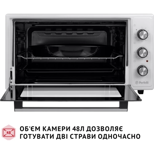 Електрична духовка настільна PERFELLI CLASSIC 48 WHITE фото 5