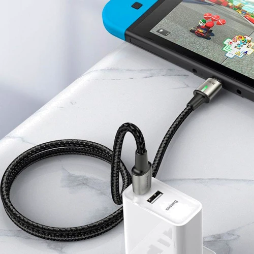 Кабель Baseus Cable USB-C to USB-C Zinc Magnetic 1.2m Black (CATXC-K01) фото 4