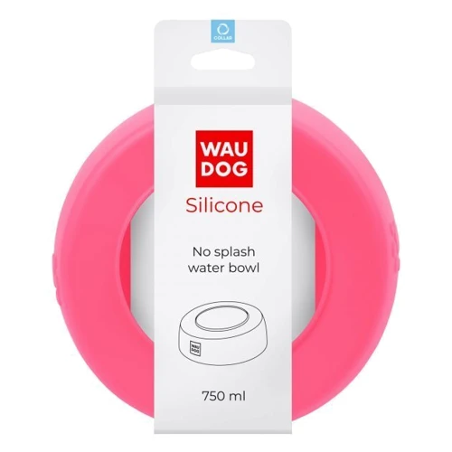 Миска-непроливайка WAUDOG Silicone 750 мл рожевий (50787): Особливості Походная