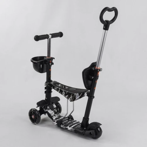 Самокат Best Scooter чорний (24501): Матеріал коліс поліуретан