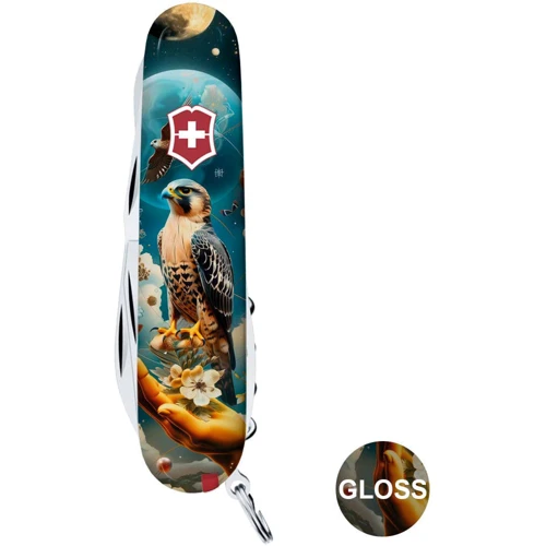 Мультитул Victorinox CLIMBER UKRAINE Сокіл-захисник (Vx13703.3_T3210pw) фото 6