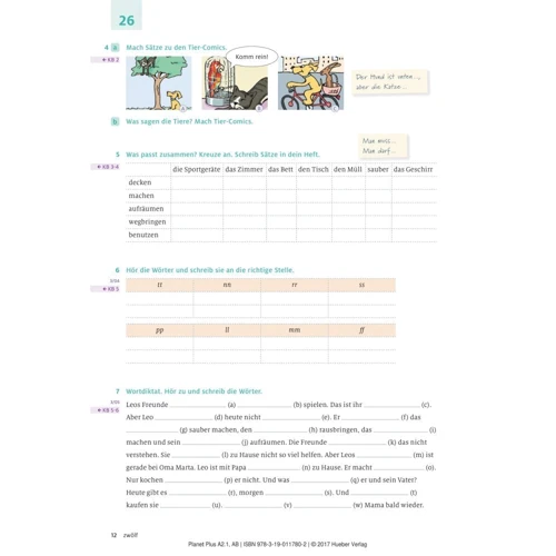 Planet Plus A2.1: Arbeitsbuch: Кількість сторінок 80