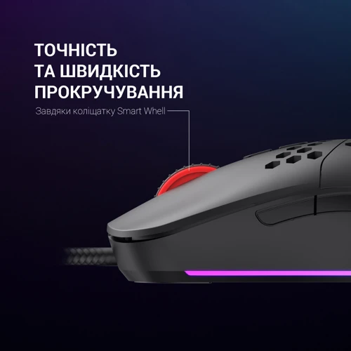 Мышь GamePro GM395 Black: Длина кабеля 1.5 м