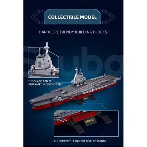 Конструктор Sluban Военный авианосец 1:700, 557 деталей (M38-B1211) фото 7