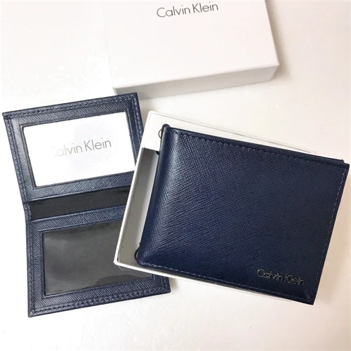 Мужское портмоне Calvin Klein темно-синее (6454046506990: Пол Мужской