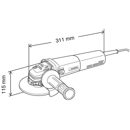 Шлифмашина угловая (болгарка) Makita 9565CLR: Производитель Makita