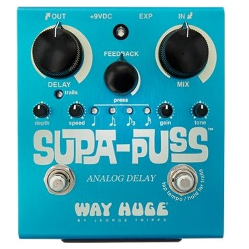 Педаль гитарных эффектов Педаль эффектов Way Huge WHE707 Supa-Puss Analog Delay