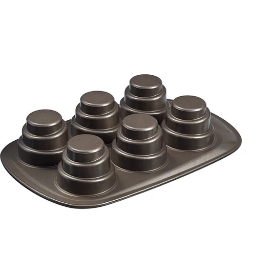 Pyrex Asimetria кекс/слоистый/конус/6 порц (AS6BUL0)