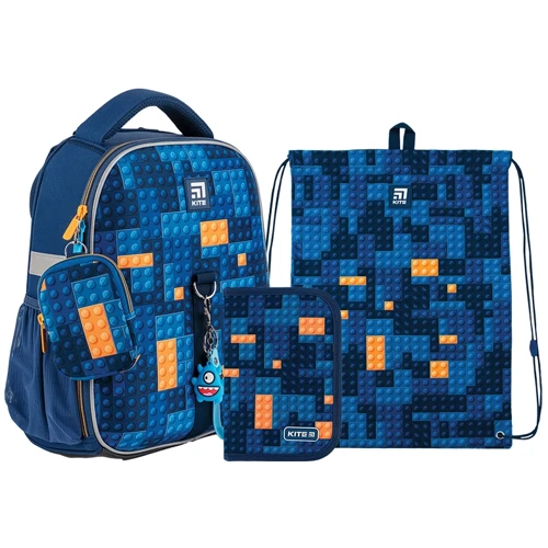 Набір Kite 555S Blocks рюкзак + пенал + сумка для взуття (SET_K24-555S-6)
