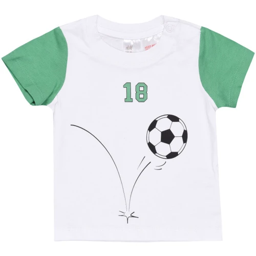 Піжамна футболка H & M 60664471 56 см біла