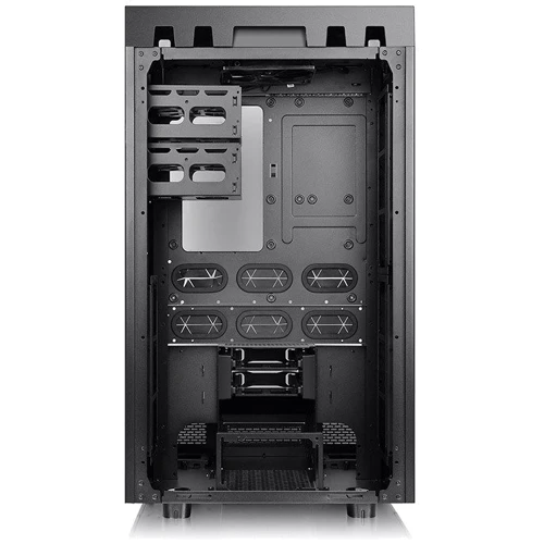 Корпус Thermaltake The Tower 900 Black Edition (CA-1H1-00F1WN-00): Матеріал передній панелі Скло
