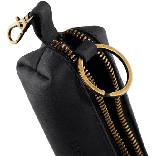 Мужская ключница DNK Leather черная (DNK-Keys-S-bochkaH-col.J): Формат кошелька Горизонтальный